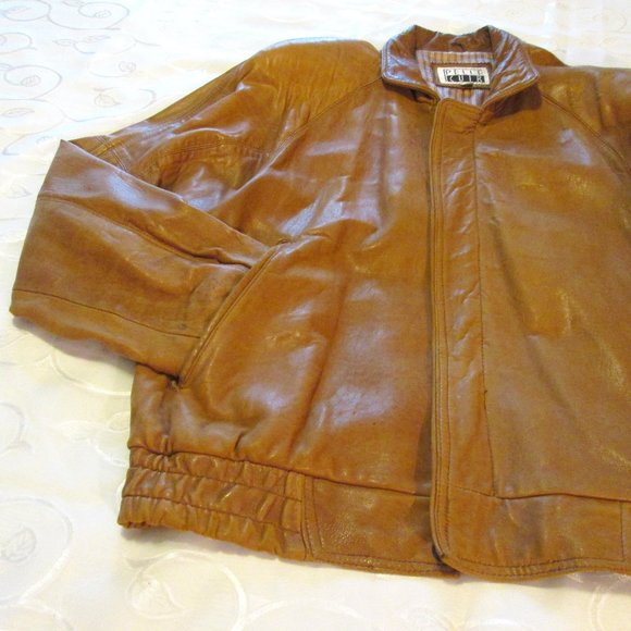 GENUINE LEATHER MOCHA JACKET – LINED  -  UNISEX - Picture 1 of 15